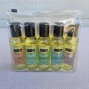 KamaSutra Massage Therapy Kit 5 Aromatic Oils 2 Ounces Each Sweet Almond